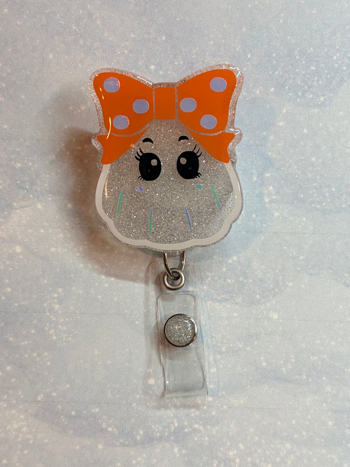 Big Bow Ghost Badge Reel