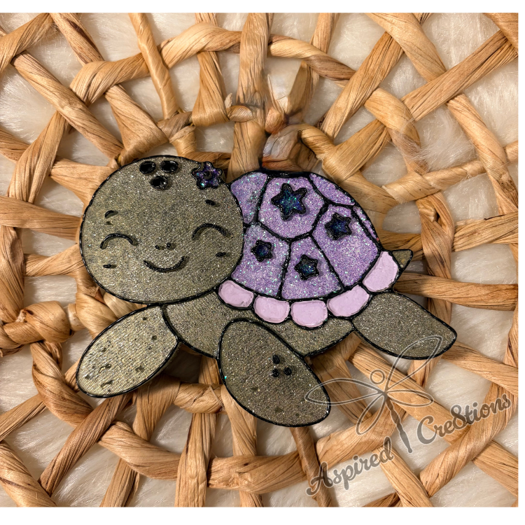 Happy Green Turtle Freshie (Choose Scent and Shell Color)