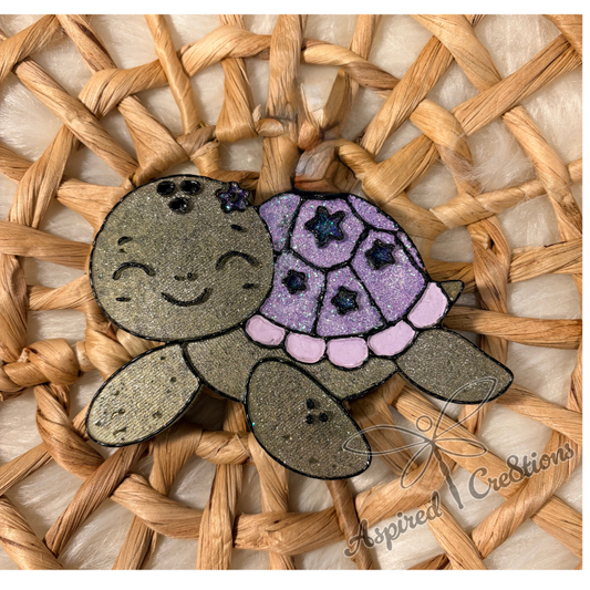 Happy Green Turtle Freshie (Choose Scent and Shell Color)