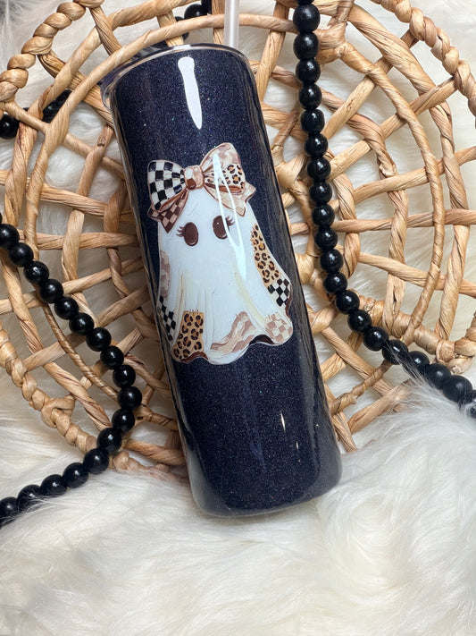 20 oz Girly Ghost Skinny Straight Tumbler