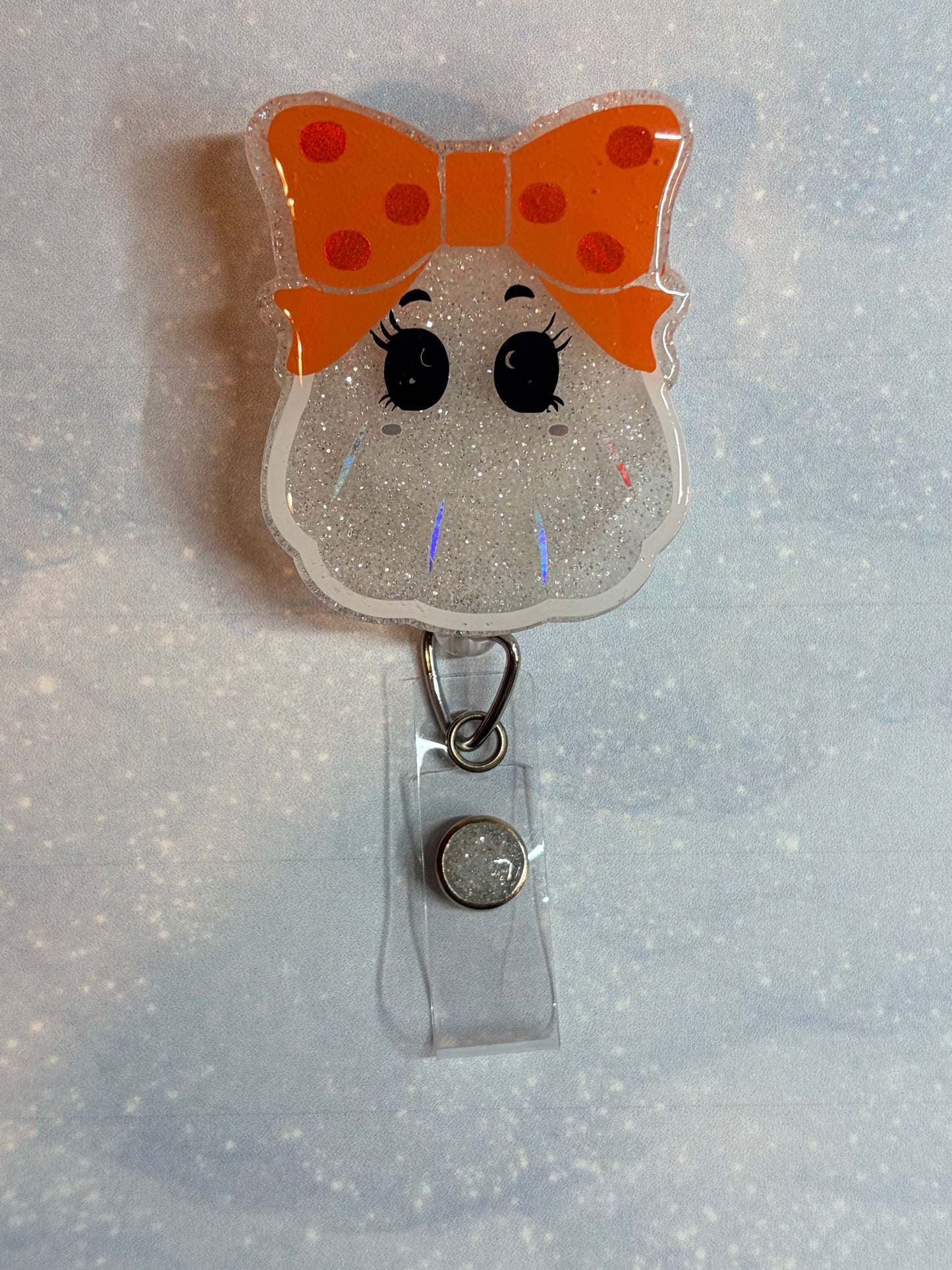 Big Bow Ghost Badge Reel