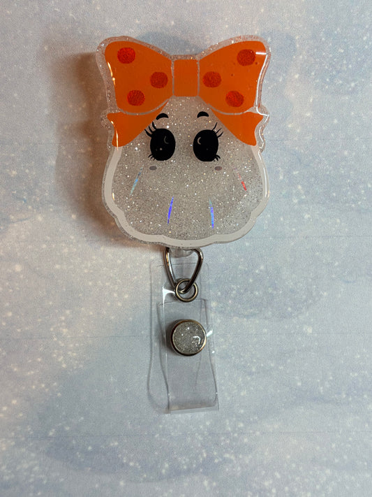 Big Bow Ghost Badge Reel