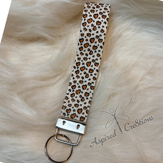 Leopard Print Webbed Wristlet