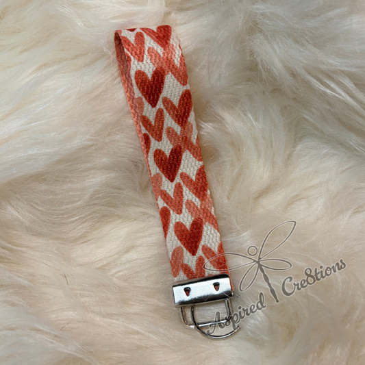 Valentines "Lots of love" Webbed Wristlet