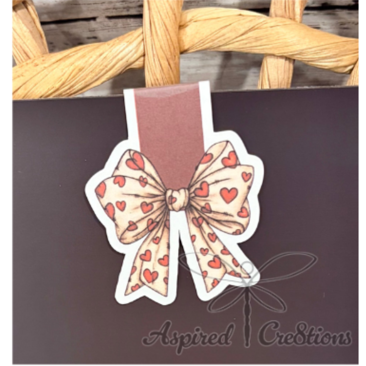 Valentine Bow Magnetic Bookmark