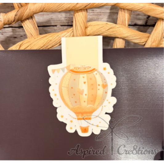 Children's Magnetic Hot Air Balloon Bookmark
