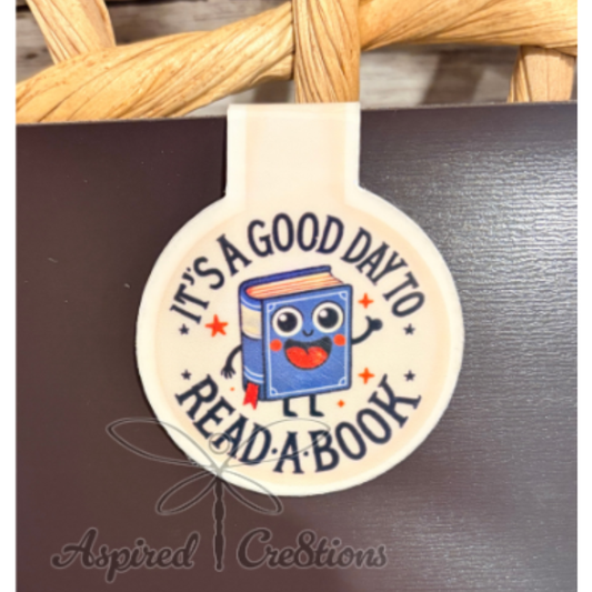 IT'S A GOOD DAY TO READ-A-BOOK Magnetic Bookmark